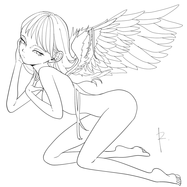 Angel 線画