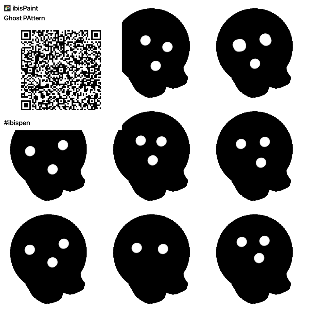 brush ghost pwttern (noface) - ibisPaint