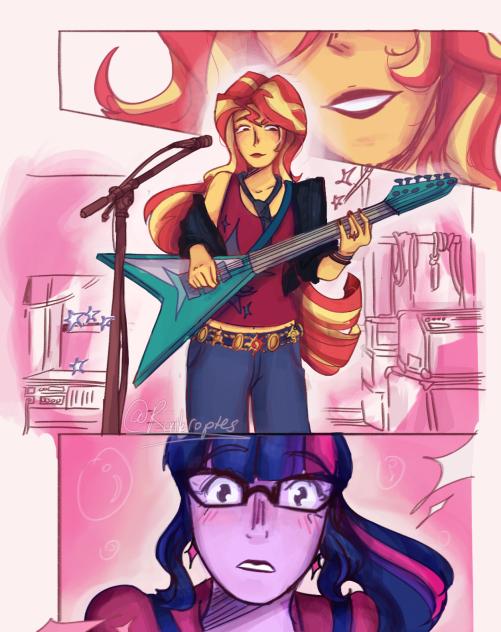 Sciset x Green yuri ❤️💛💜
