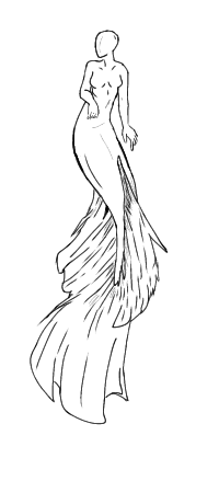Mermaid Customized Lineart
