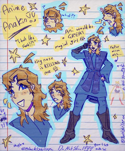 trying to draw in an anime artstyle!!