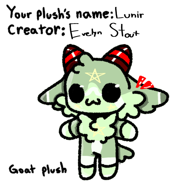 My Goat Plush!!!