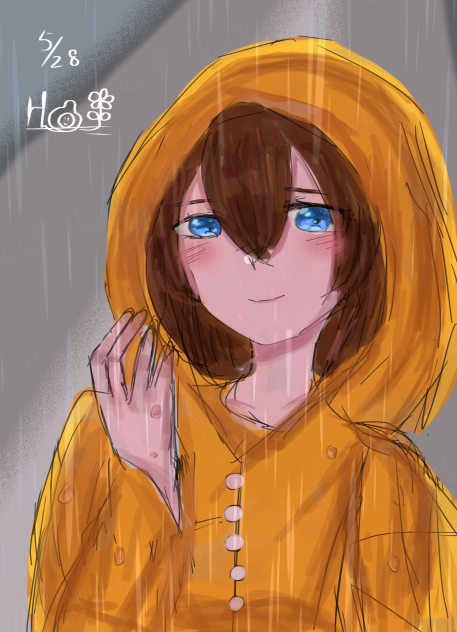 「カッパ似合うかな？」