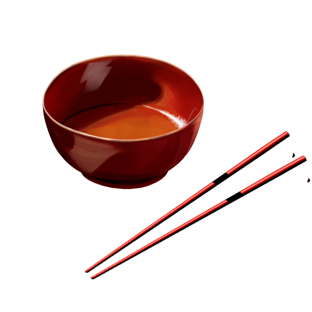 bowl and chopsticks 🥢2