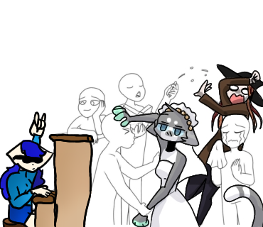 funny wedding collab