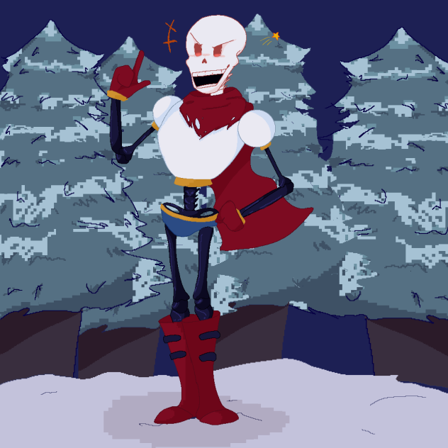 papyrus from undertale ᕙ(`▽´)ᕗ