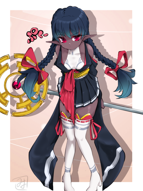 魔道士ちゃんふくれっ面