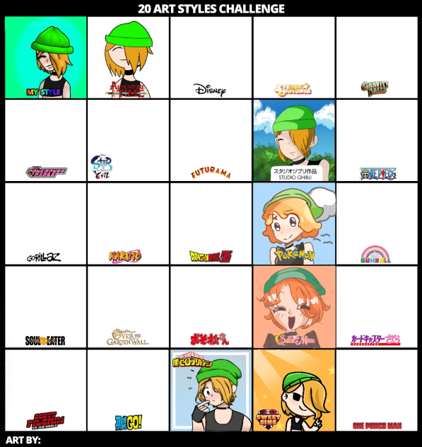 20 Art Styles Challenge ! Im Proud