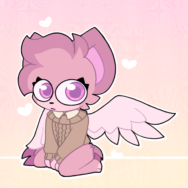 Angel cat in a sweater