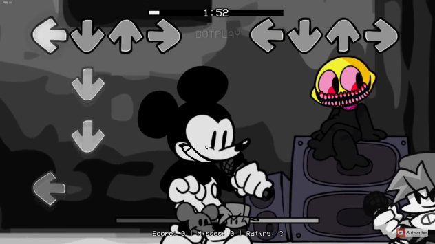 Creepy pasta Mickey Mouse fnf left