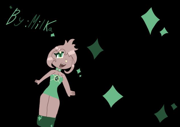 sparkle green girll