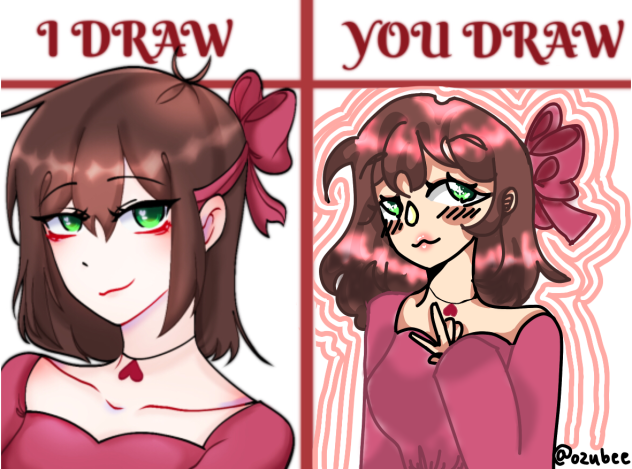 I draw you draw with (I forgot the name)