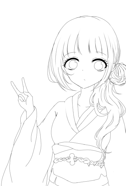 あけおめ！線画