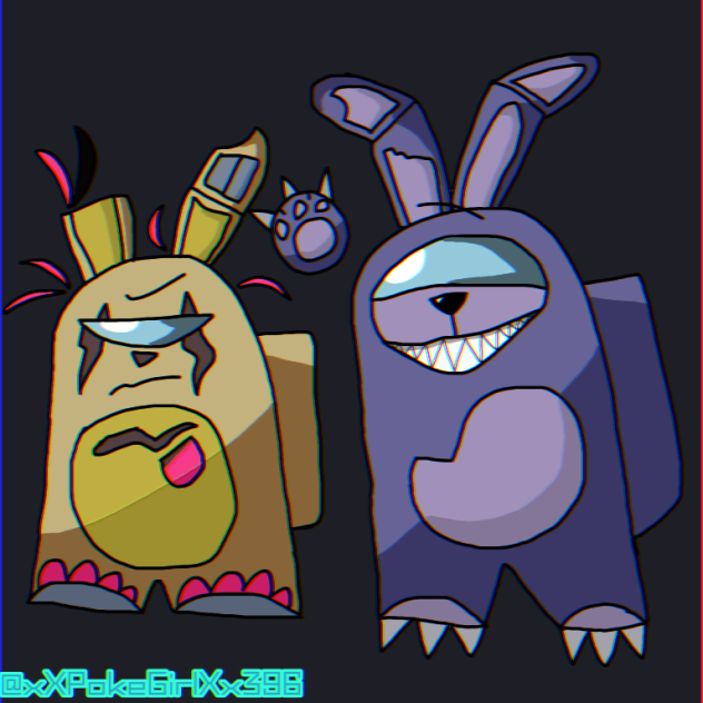 Nightmare Bonnie and Springbutt