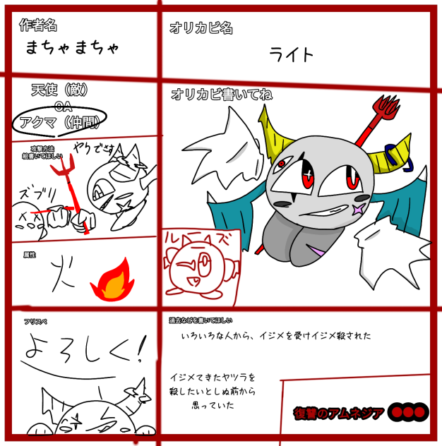 復讐のアムネジアキャラ募集です！
