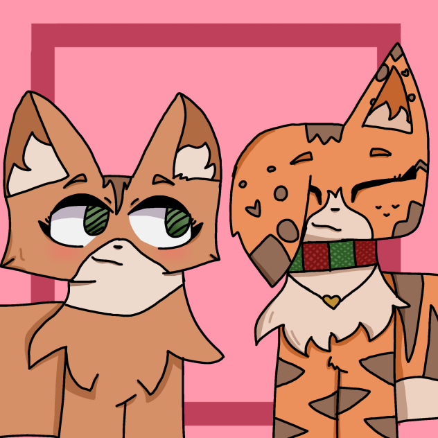 Olivia dodge and I as cats