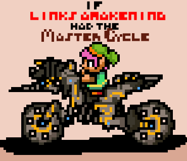 if links awakening had the master cycle. - ibisPaint
