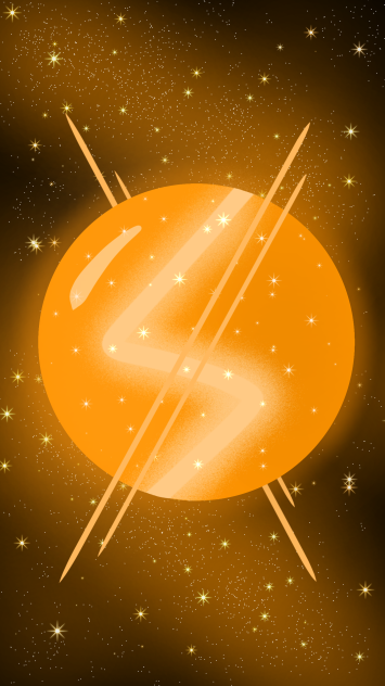 Orange marble