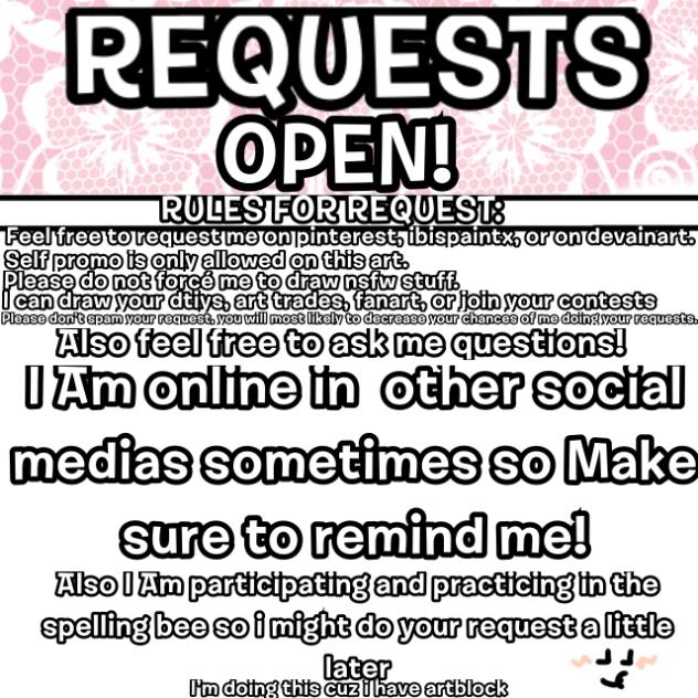 Commisions Requests open cuz I’m LAZY