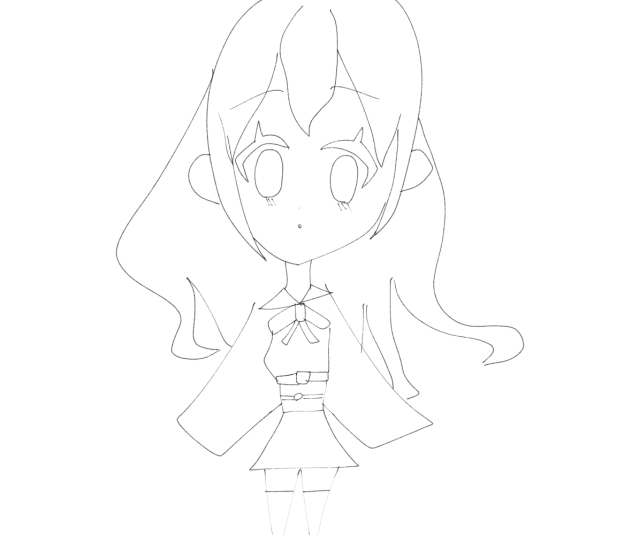 和風セーラー　　塗り絵
