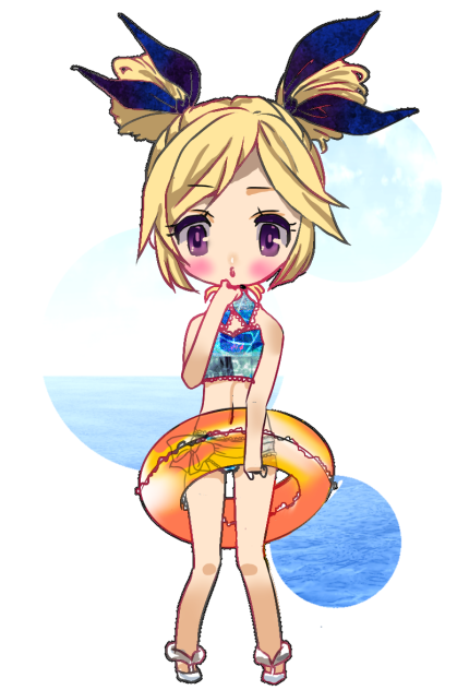 モンスト パンドラちゃん 水着バージョン Ibispaint