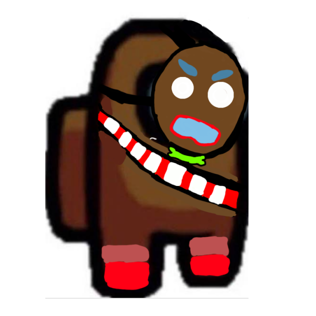 drawing gingy from fortnite among us