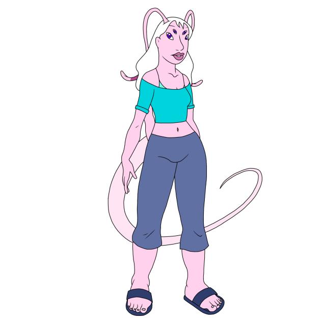 LILO and stitch oc Nicole alien form