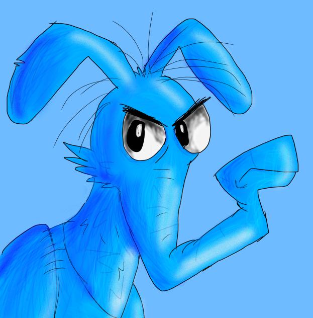 Blue Aardvark from Pink Panther