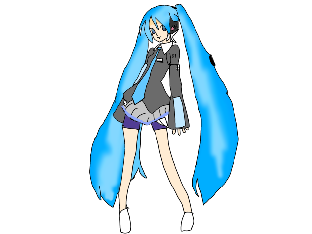 I edited miku!