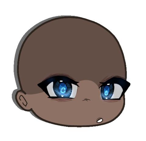 How I edit black Gacha eyes✩