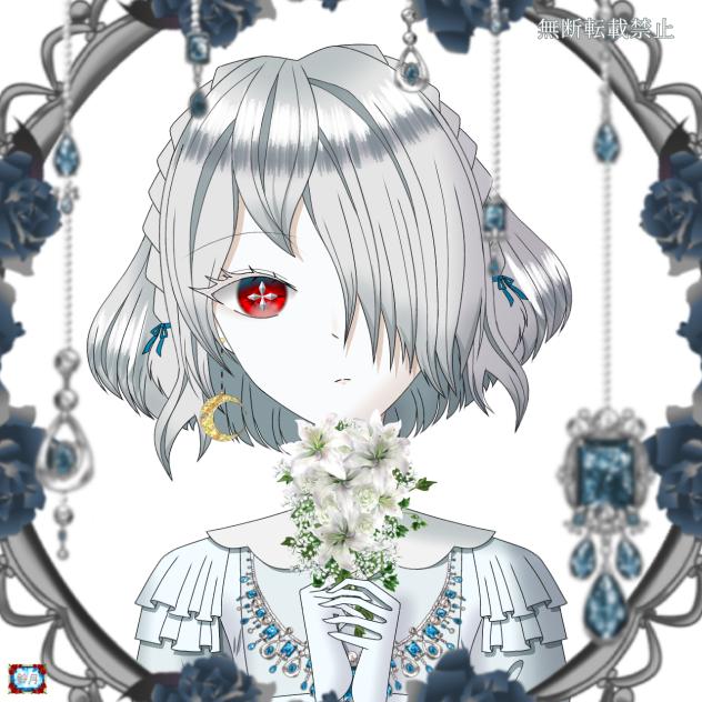 鏡の世界の百合