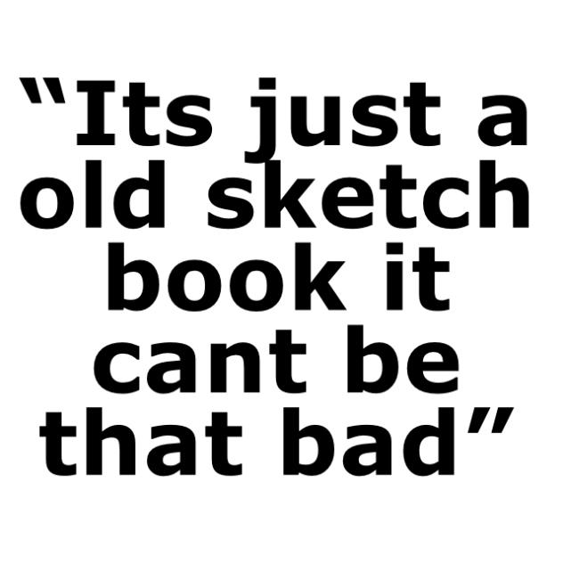 Old sketch book 10 to 11 years