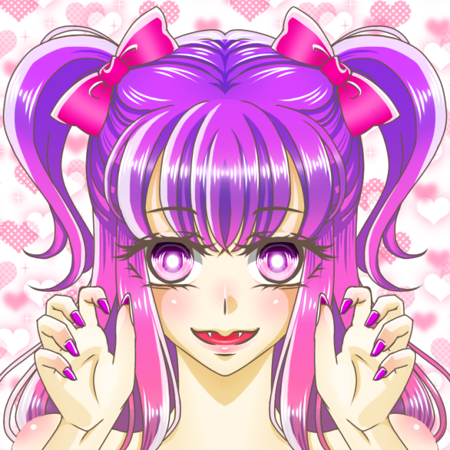 結局自分で塗ってみた(線画「にゃー」)