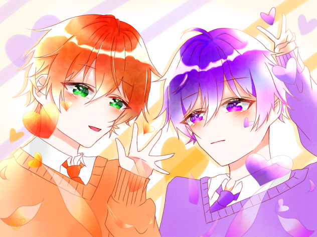 最高の相方💜🧡