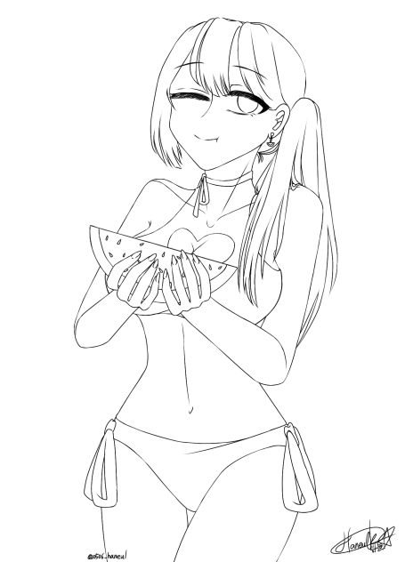 watermelon🍉(lineart)
