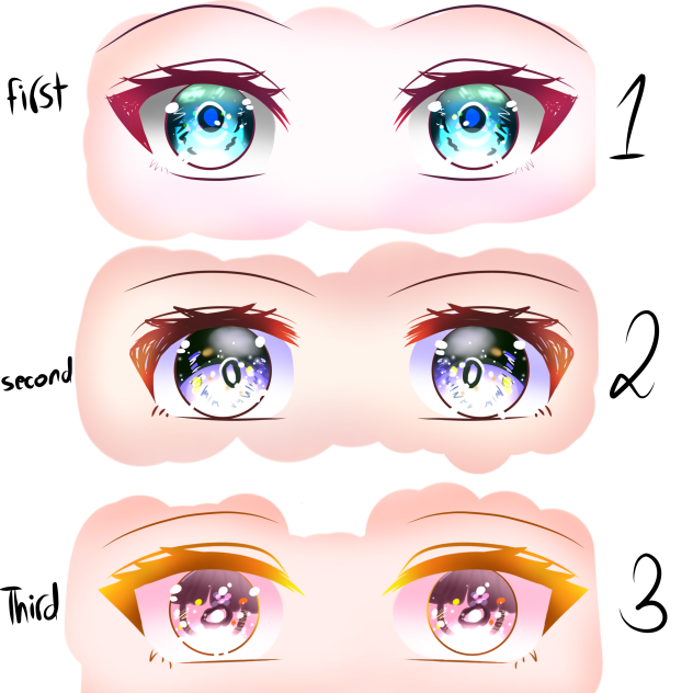 draw the eyes💙💜💓
