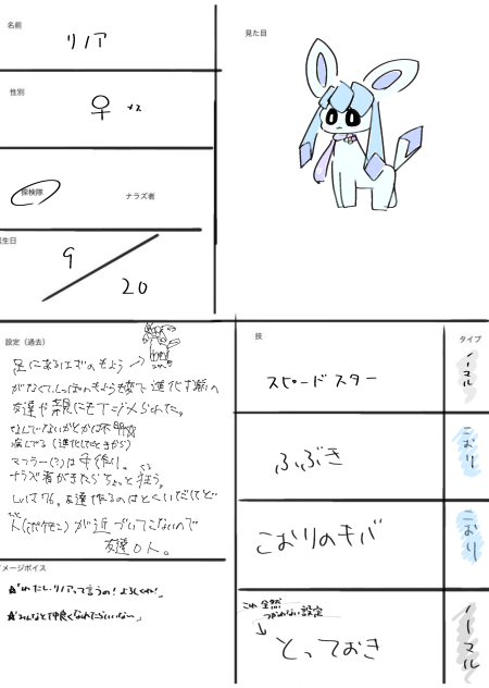 キャラ募集〜