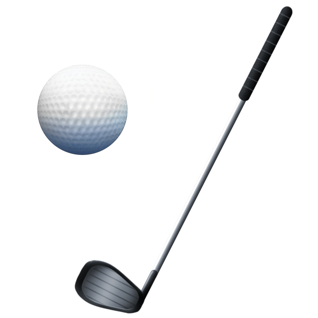Golf ball&club