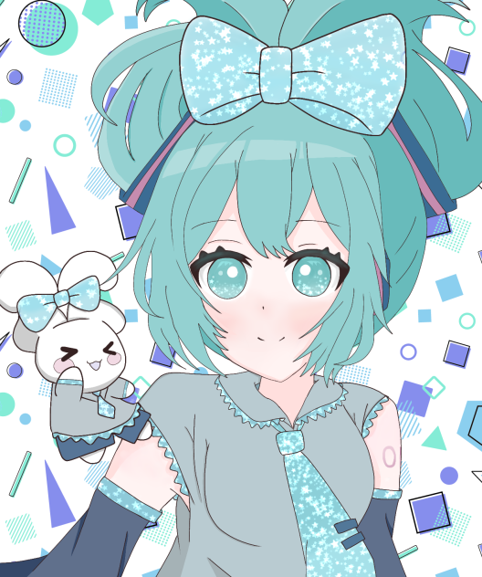 シナミクちゃん描いてみました！