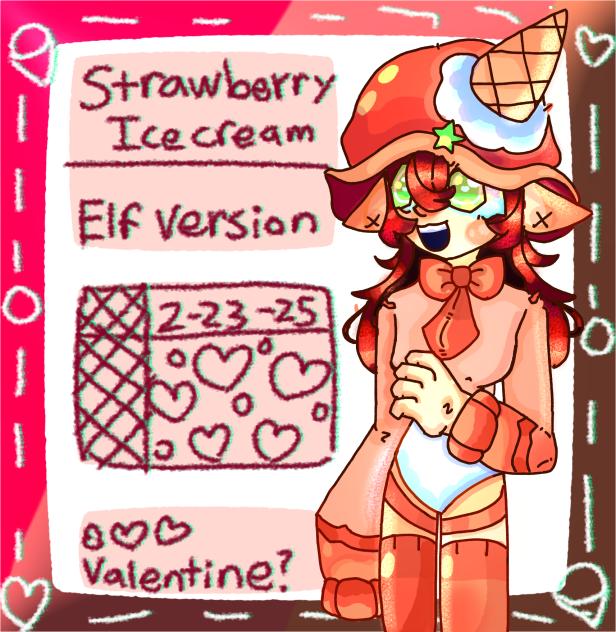 If Strawberry  Icecream Was Human-lol