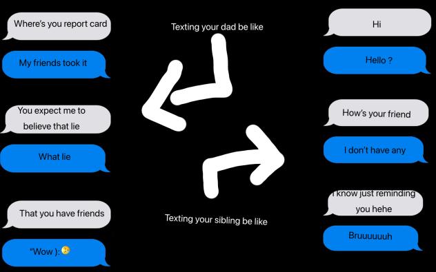 Family texting be like