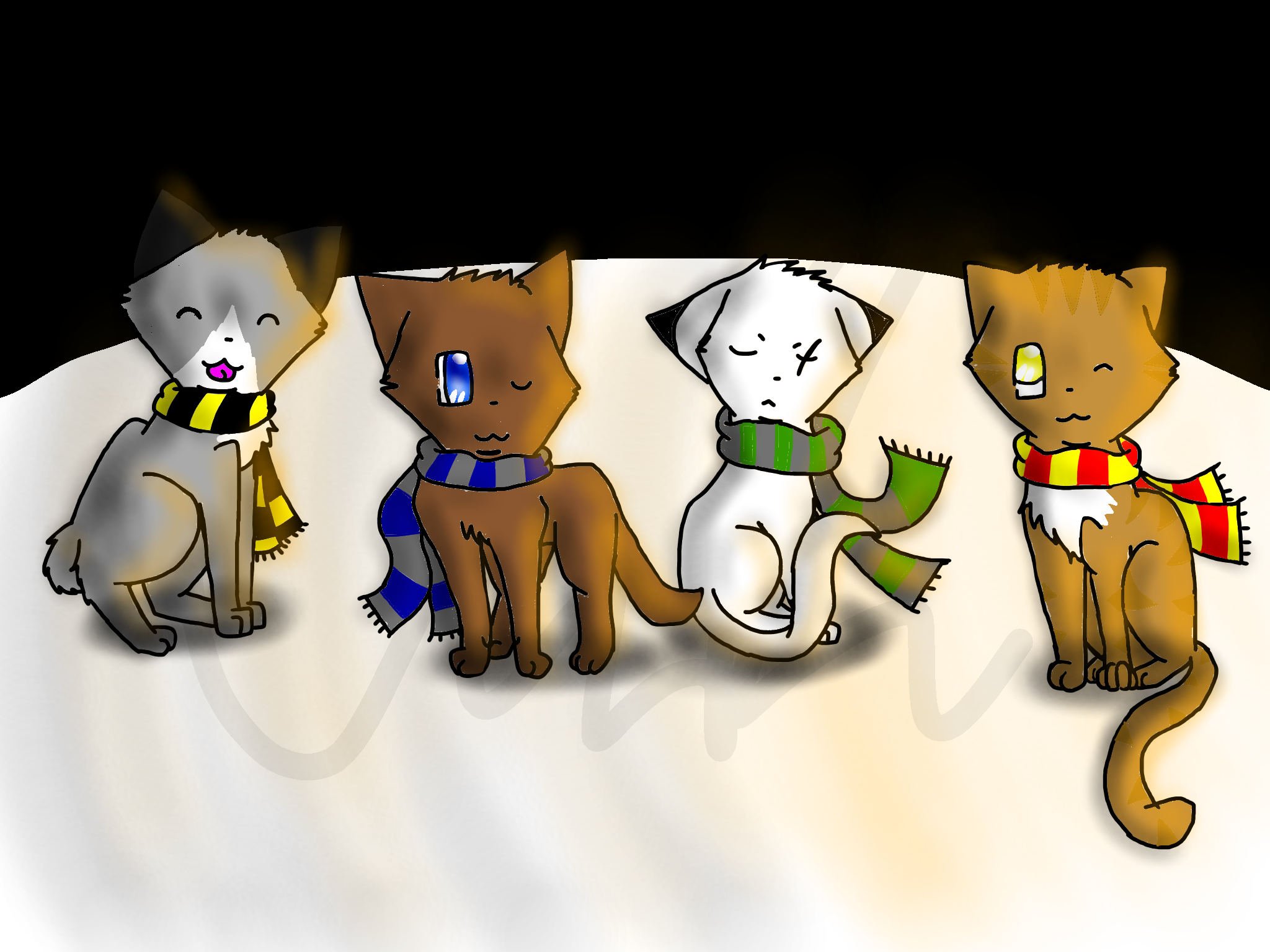 Hogwarts Cats ibisPaint