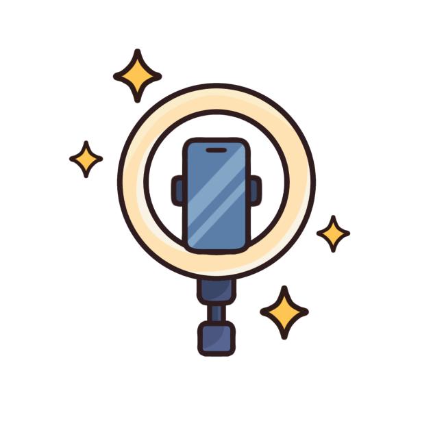 ring Light with phone
