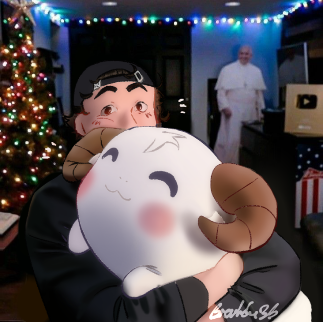 Glatt with his child