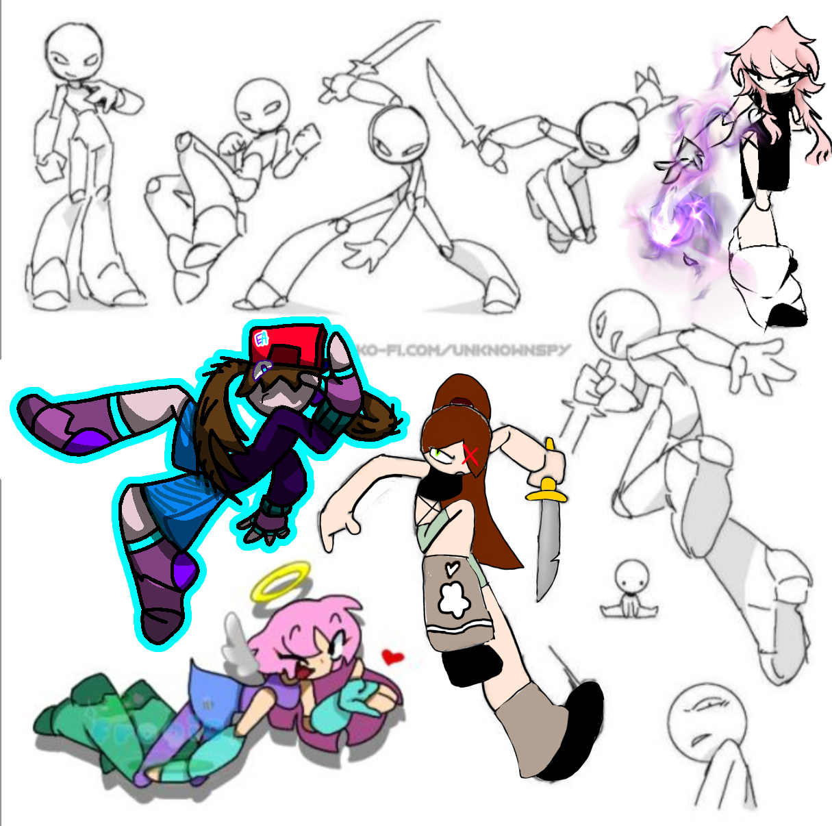 Dynamic Poses Collab - ibisPaint