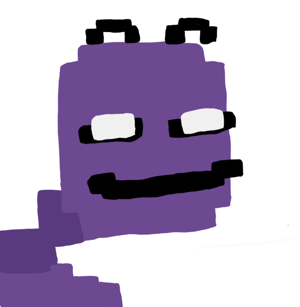 purple guy but he’s smirking at u