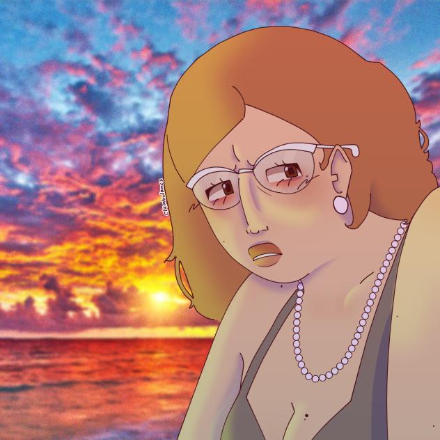 Donna at a beach
