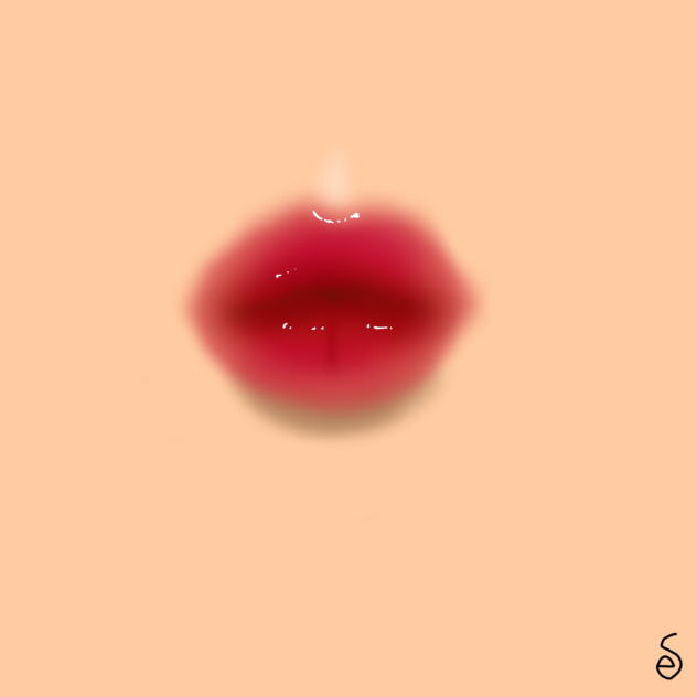 Juicy lips art challenge with Jacintha