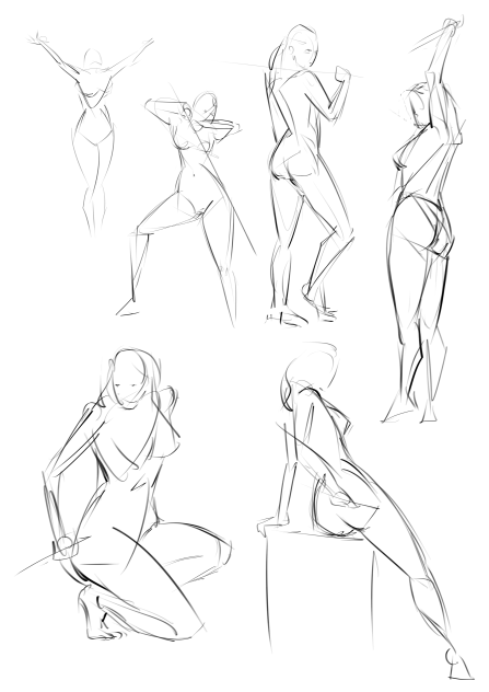 one minute pose practice