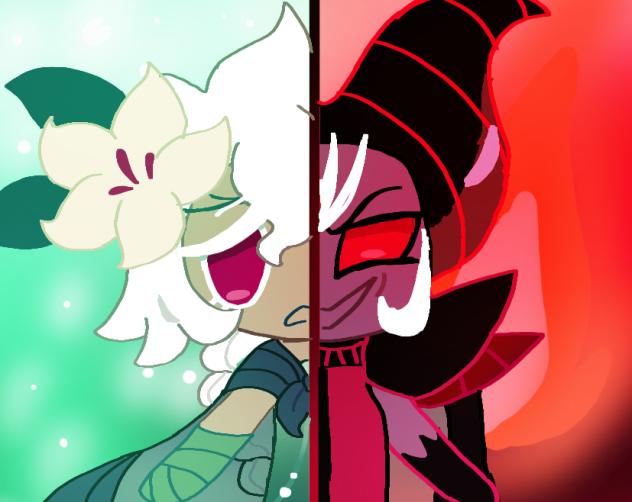 White Lily Cookie&DarkEnchantressCookie